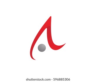 A Letter Logo Template Vector illustration