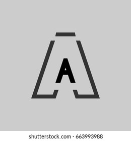 A Letter Logo Template Vector Illustration