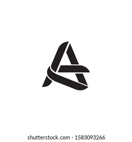 Letter A logo template vector logotype