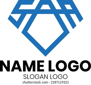 the letter logo that forms a diamond