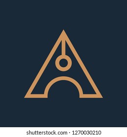 Letter A logo / thin line elegant letter A logo. A logo design inspiration
