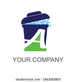 La bandeja del limpiador de la basura del logotipo de la letra A