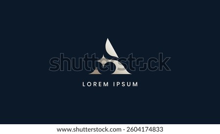 Letter a logo, a letter typography, a letter icon wordmark