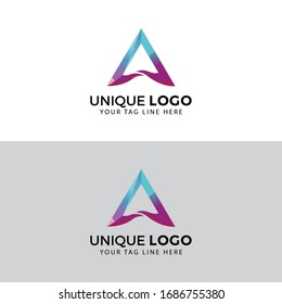 A Letter Logo with unique logo