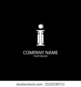 El logo de la letra I es único y simple