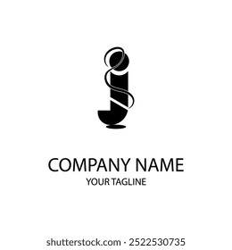 letter i logo ist einzigartig und einfach