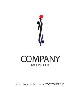 El logo de la letra I es único y simple