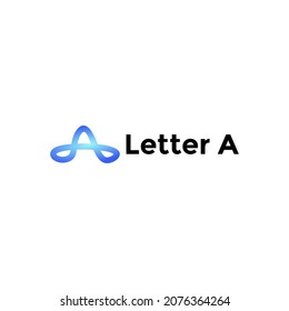 letter A logo is unique, simple and modern concept