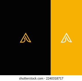 A Letter Logo Usable Vector Template Abstract Monogram Symbol 