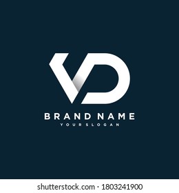 Letter logo VD with bold and modern concept for company brand, template, Premium Vector