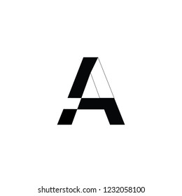 letter A logo vector