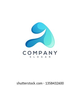 letter A logo vector