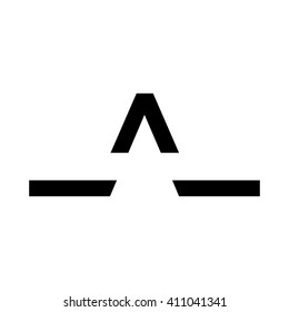 letter a logo vector.