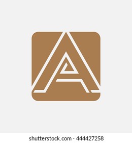 Letter A logo vector