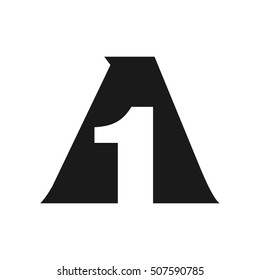 letter A logo vector