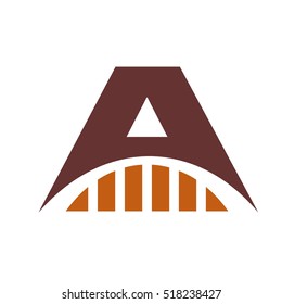 letter A logo vector