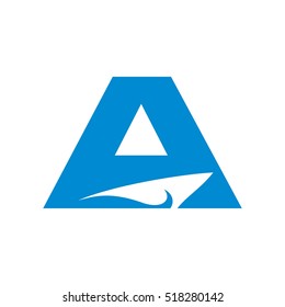 letter A logo vector