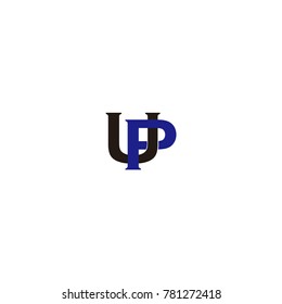 up letter logo vector