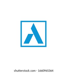 A letter logo vector abstract
