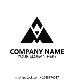 Letter logo vector, abstract logo design on white background, Abstract graphic icon, logo design template, symbol for company.