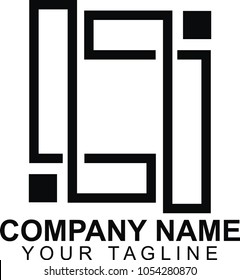 Letter logo vector, abstract logo design on white background, Abstract graphic icon, logo design template, symbol for company.