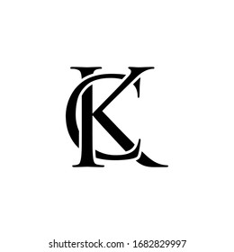 logotipo de letra vectorial negro blanco