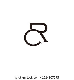 LETTER LOGO VECTOR C, R FOR BRANDS AND COMPANIES