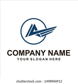letter A logo vector design