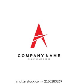 A letter logo vector design with elegant style, suitable for logos, companies, business, advertising, marketing