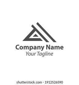 letter A logo vector design. geometric symbol icon design template.EPS 10