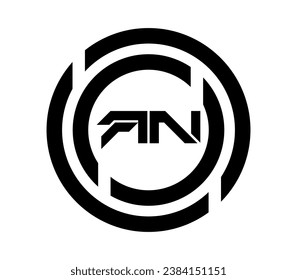 AN letter logo vector design icon