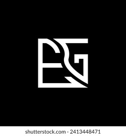 EG letter logo vector design, EG simple and modern logo. EG luxurious alphabet design  