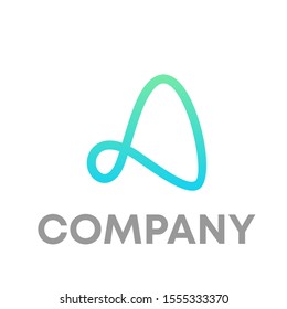 letter A logo vector design template