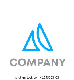 letter A logo vector design template