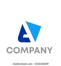 letter A logo vector design template