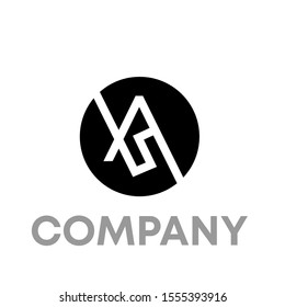 letter AS logo vector design template