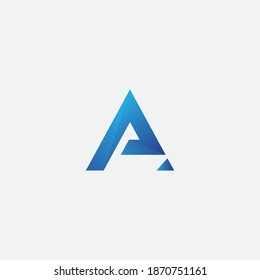 plantilla de diseño de vector de logotipo de letra A