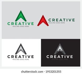letter A logo vector design template