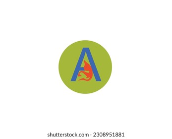 letter A logo vector design template