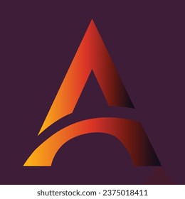 Letter A Logo vector design template
