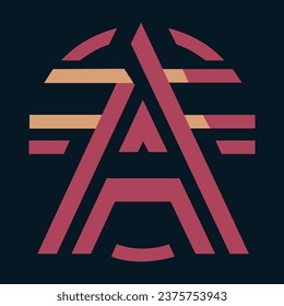 Letter A Logo vector design template