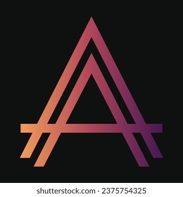 Letter A Logo vector design template