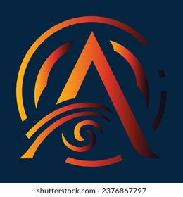 Letter A Logo vector design template