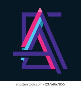Letter A Logo vector design template
