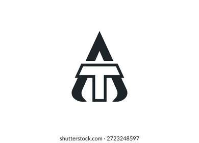 modelo de design de vetor de letra no logotipo	