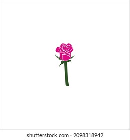 plantilla de flor vectorial del logotipo de la letra i