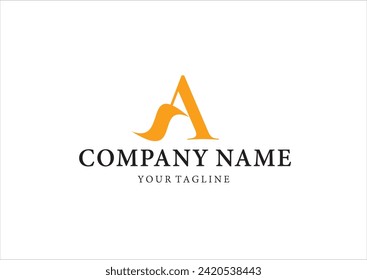 Un VECTOR DE LOGOTIPO. SÍMBOLO GRÁFICO DEL ALFABETO PARA LA IDENTIDAD EMPRESARIAL.