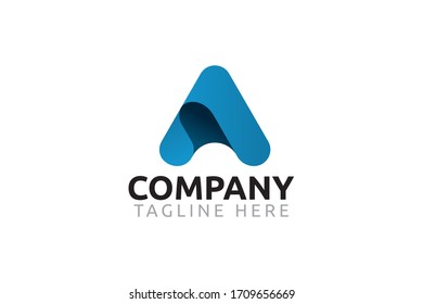 letter A logo vector graphic, good for any business