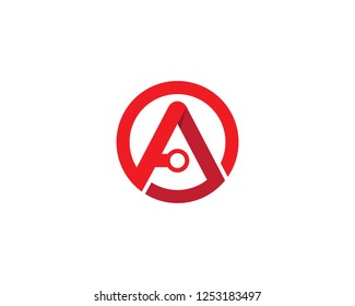 A letter logo vector icon