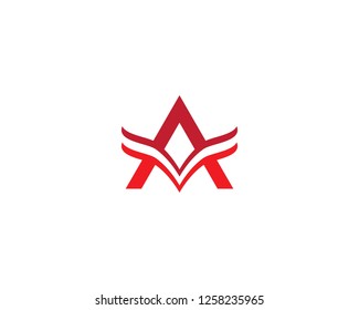 A letter logo vector icon